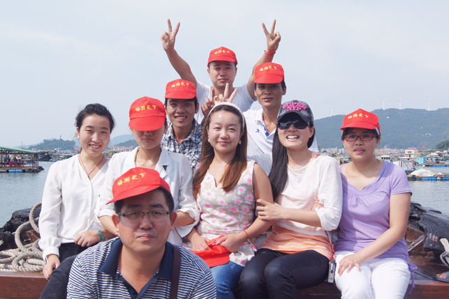 Kexin production team in 2013 Yangjiang Hailing Island trip